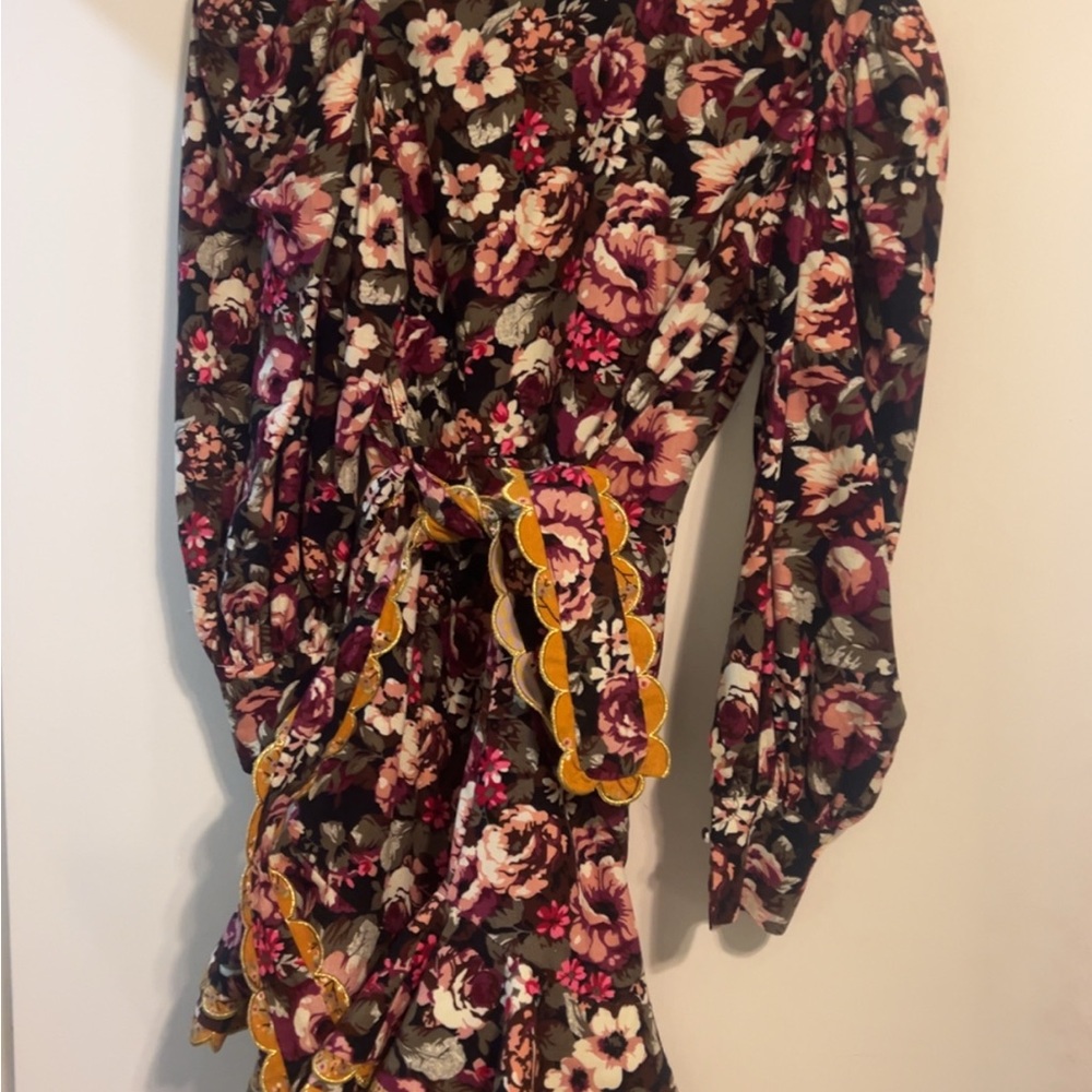 CeliaB Floral Dress with Yellow Accents